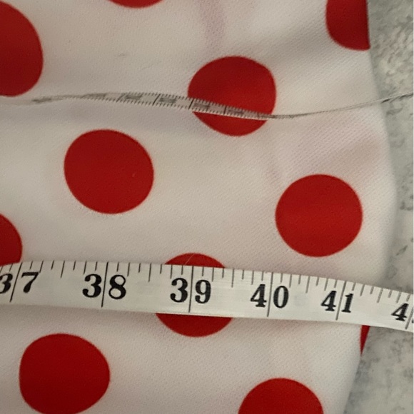 Vintage orange polka dot dress - Picture 7 of 7